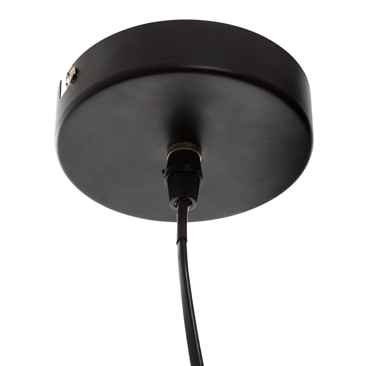 Candeeiro de teto em metal preto e dourado RODO