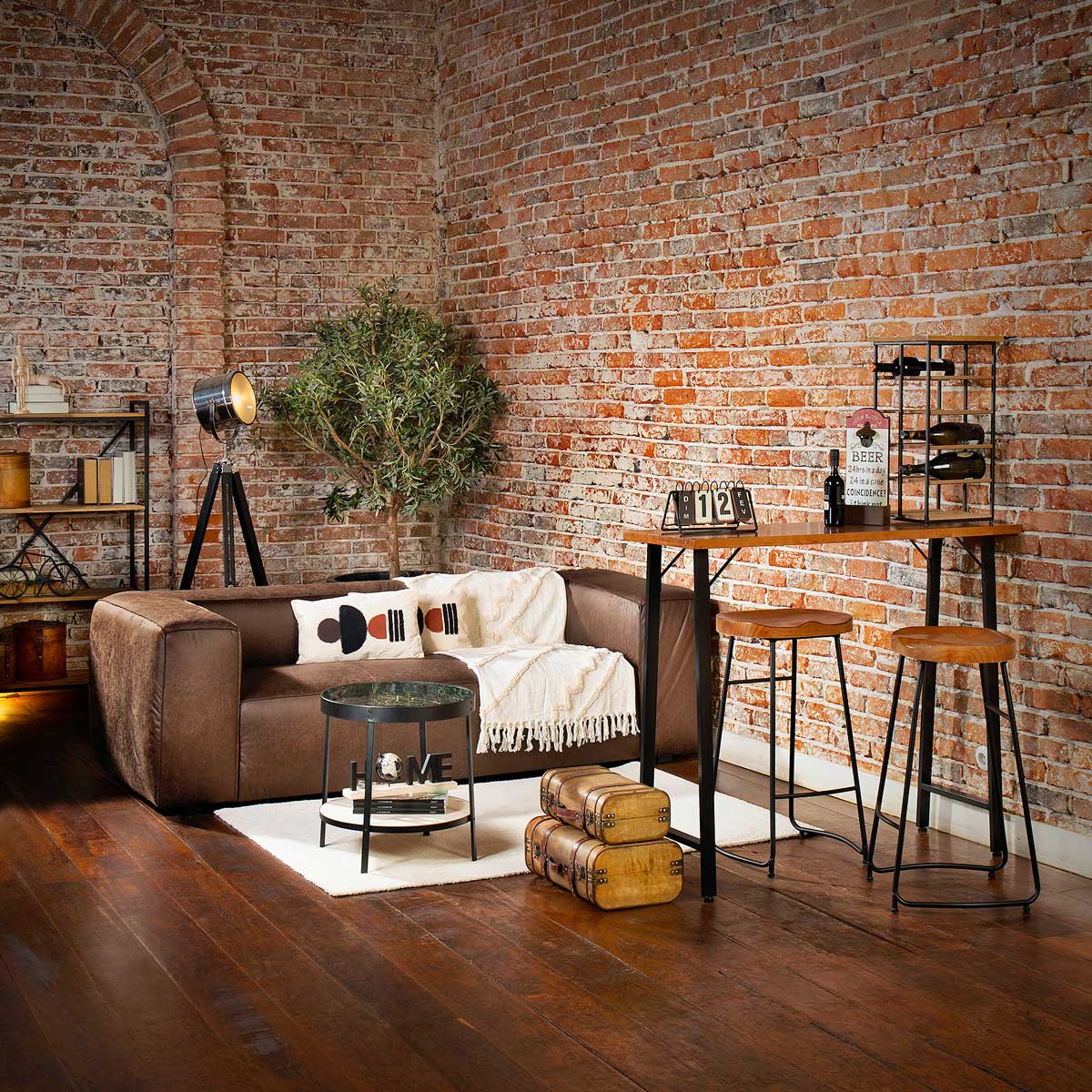 Conjunto de bar HAZEL mesa e 2 bancos preto