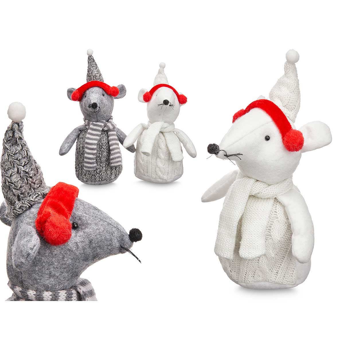 Figura ratinho com auscultador 23cm