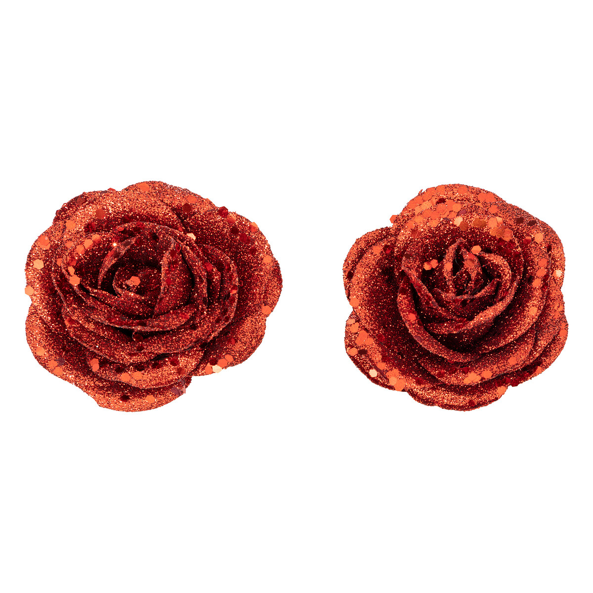Conjunto De 2 Rosas Vermelhas Com Mola