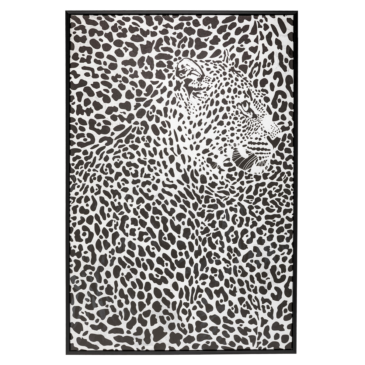 Quadro decorativo leopardo 90x60cm