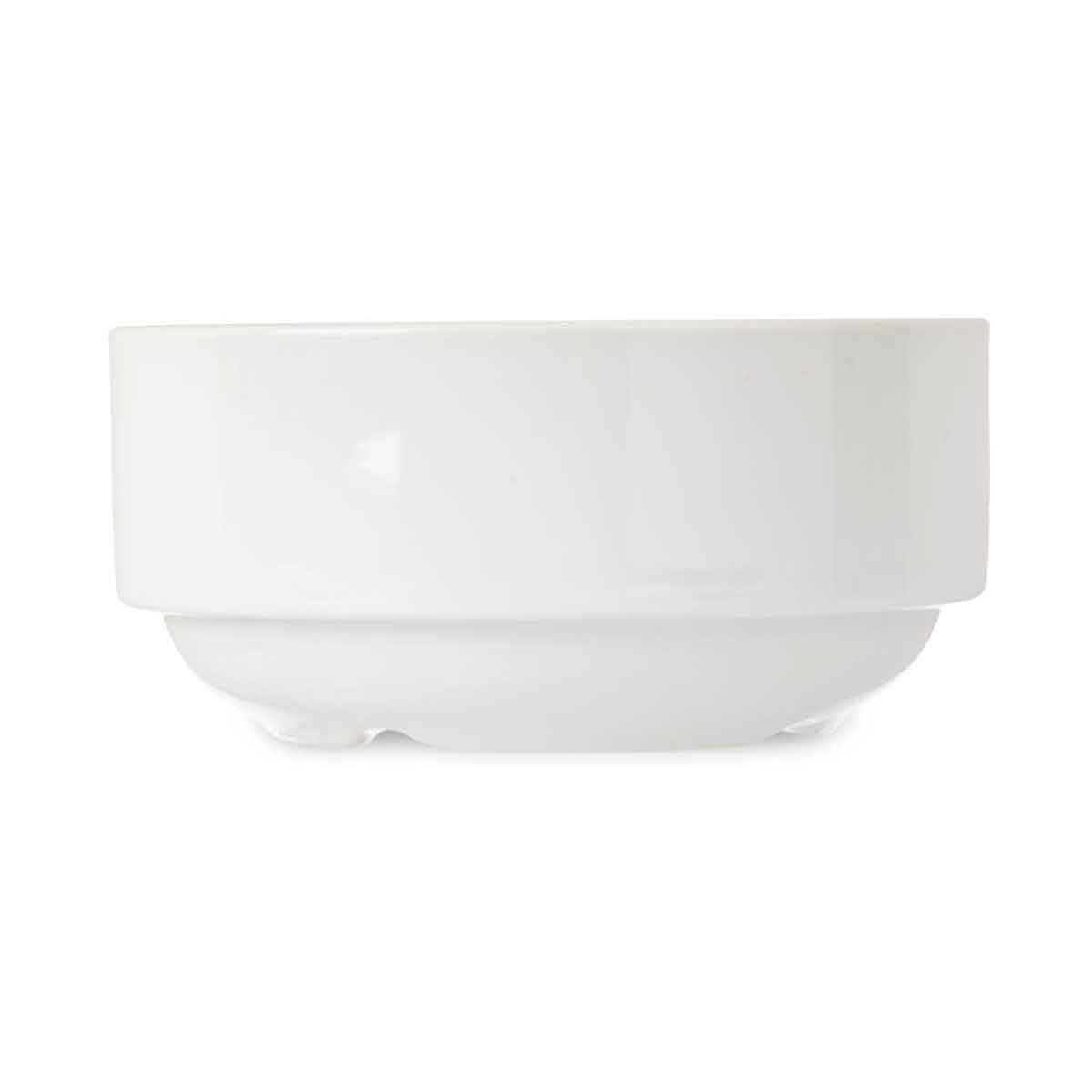 Ta&ccedil;a branca de porcelana 42cl