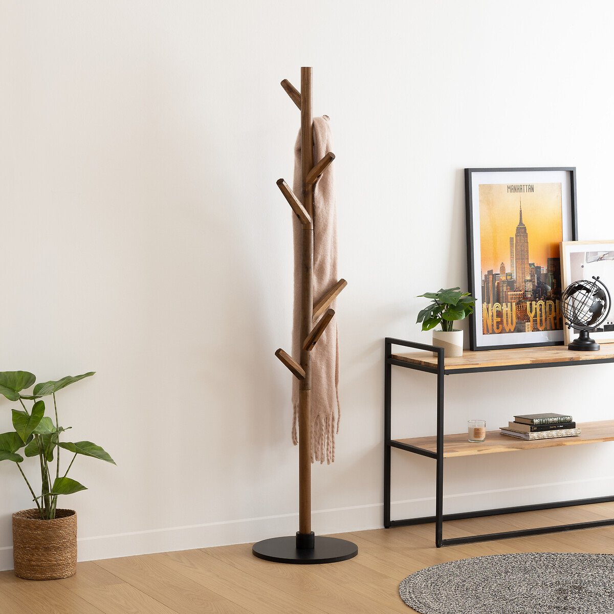 Cabide WILD castanho em mdf 178cm