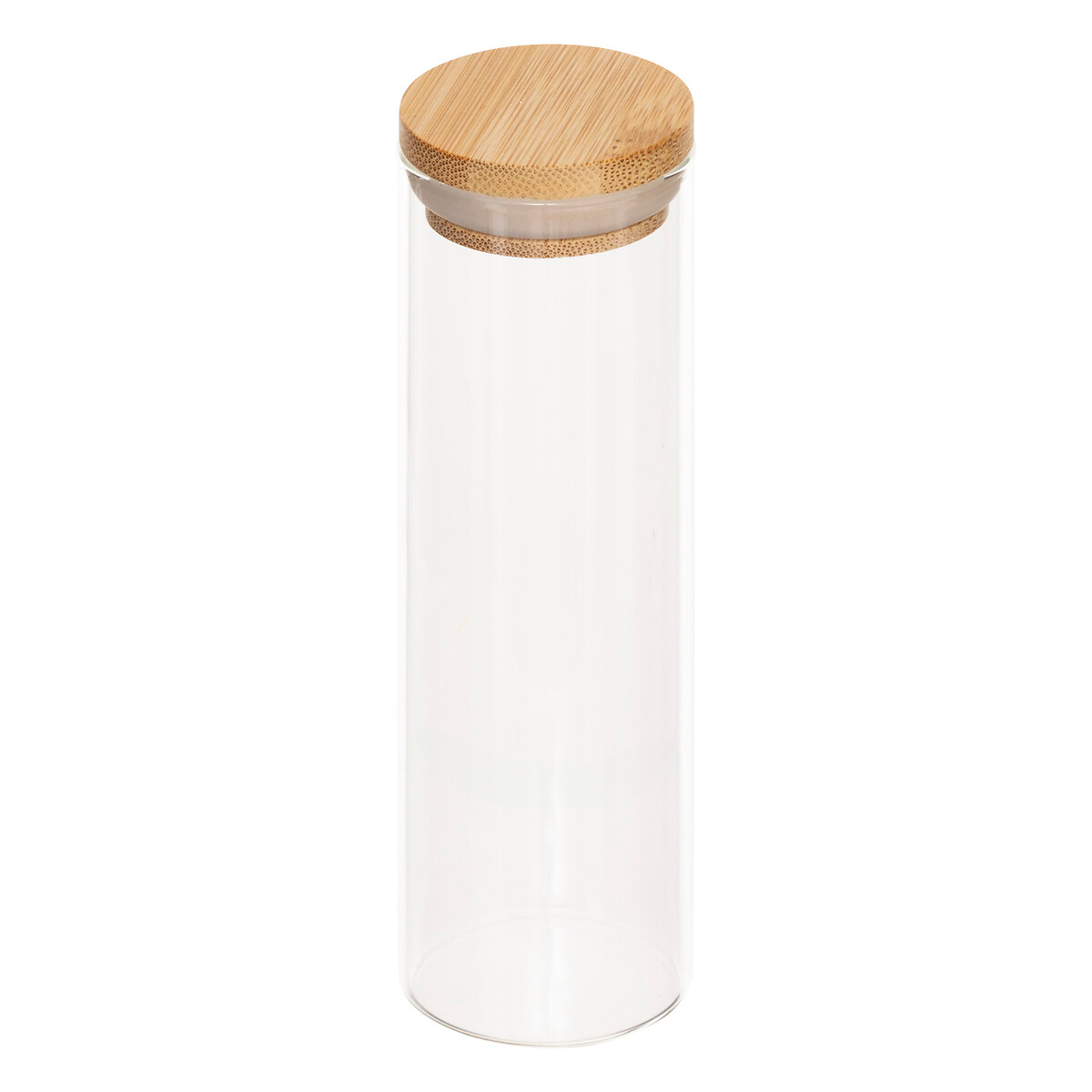 Conjunto de 8 frascos para especiarias com tampa de bambu