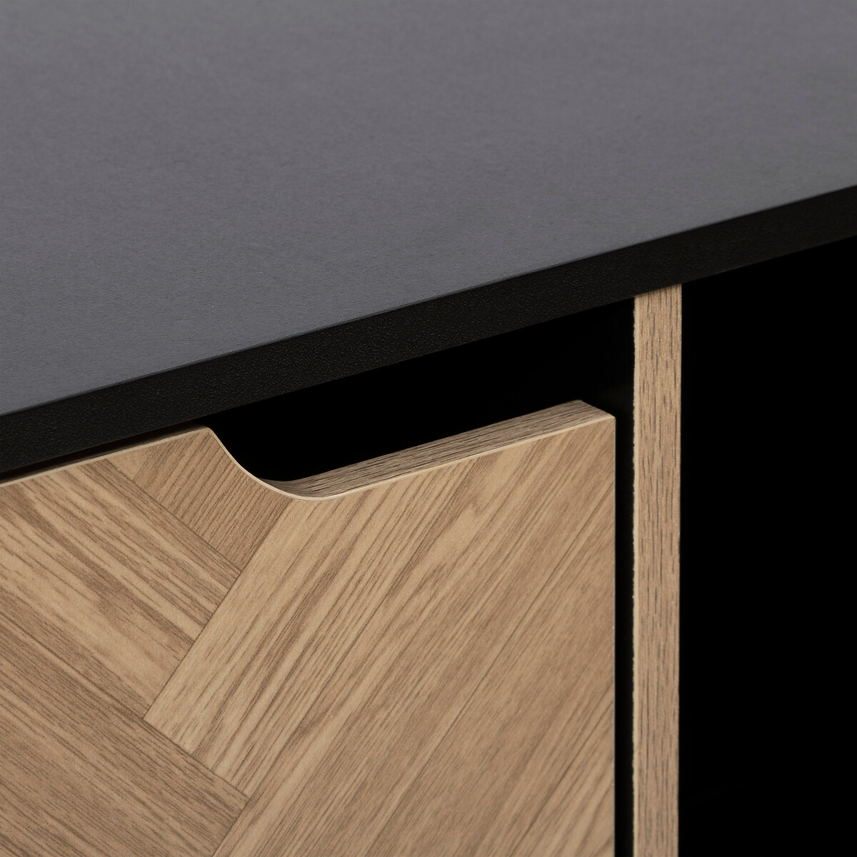 Estante mix CHEVRONS preto com 9 m&oacute;dulos