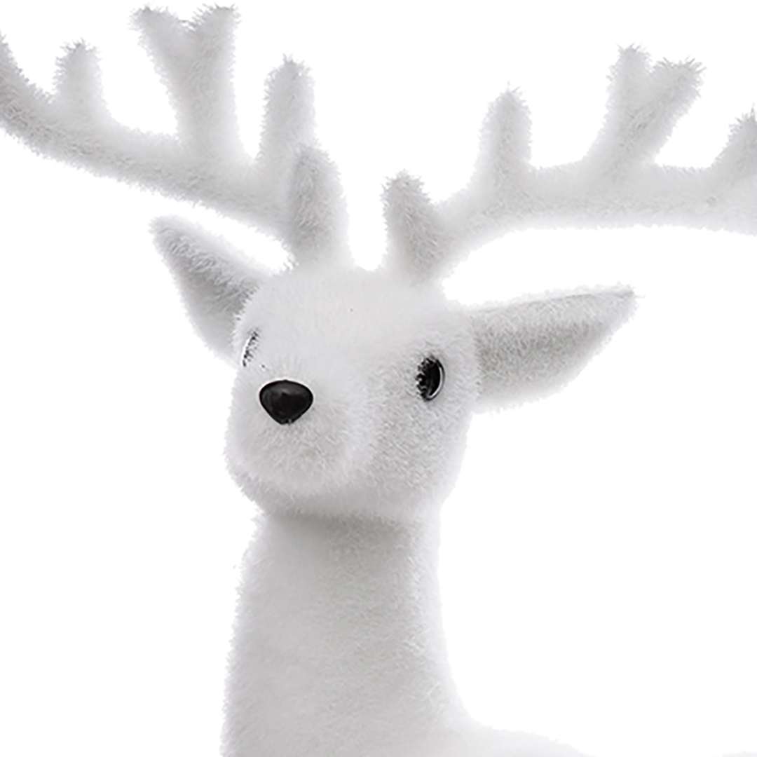 Rena branca 47cm,  Rena branca 47cm