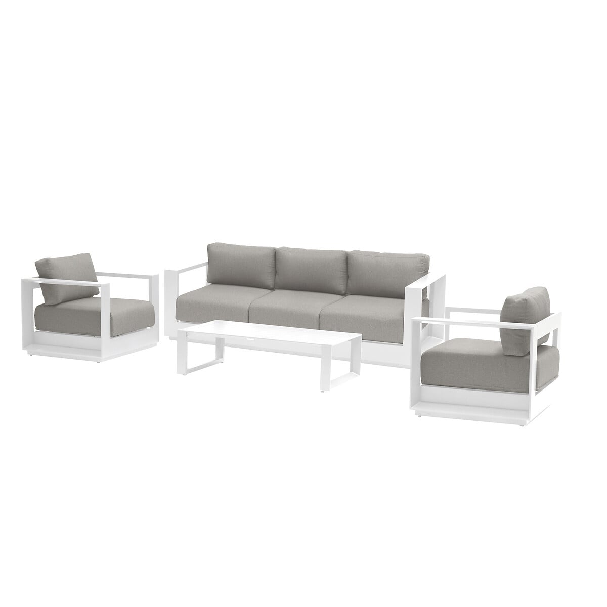 Conjunto de jardim ALLURE branco 5 lugares