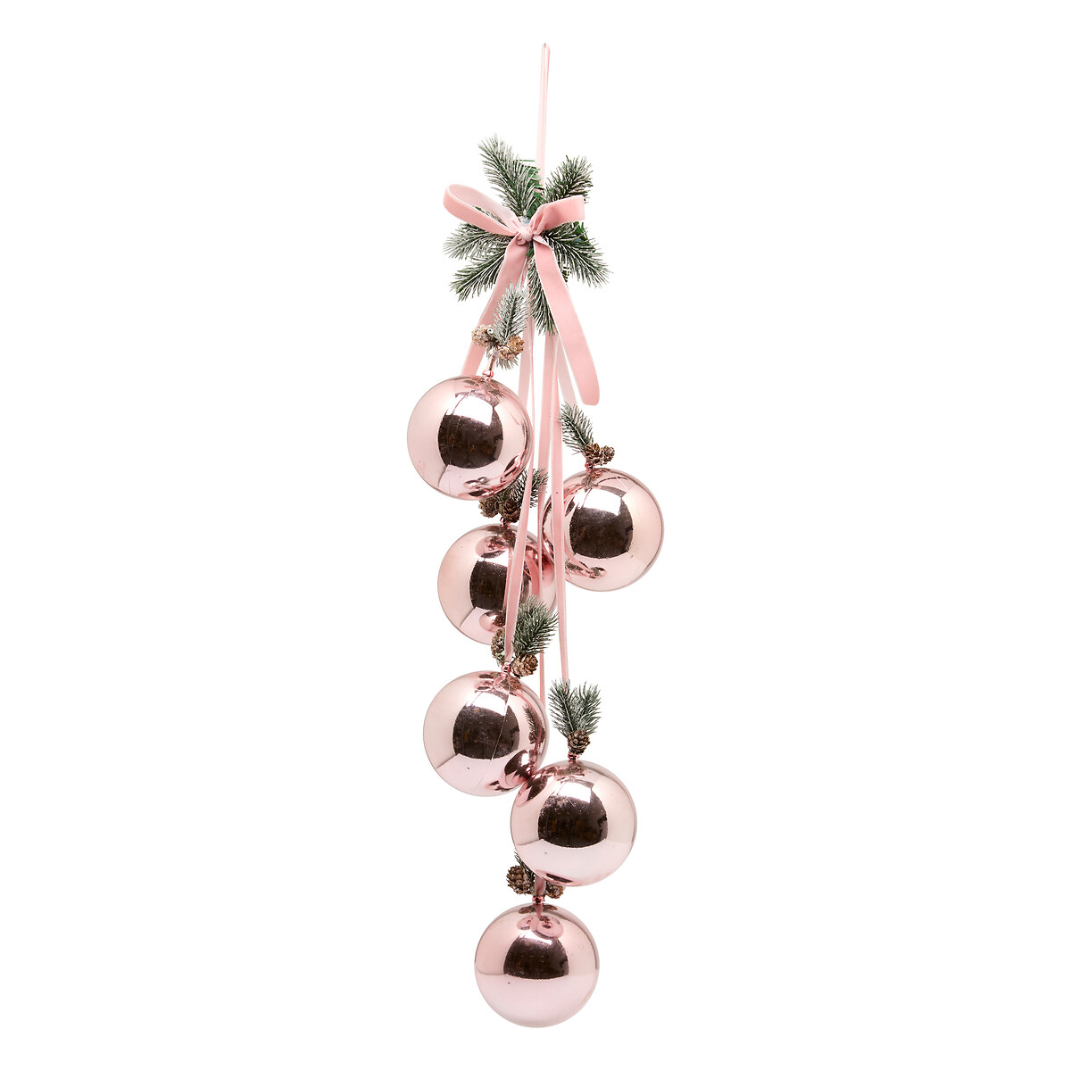 Pendurante de bolas rosa 70cm