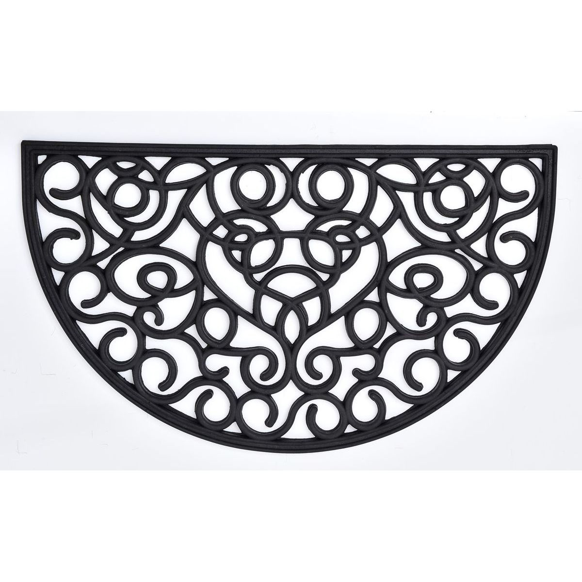 Tapete de entrada sid preto 45x75cm