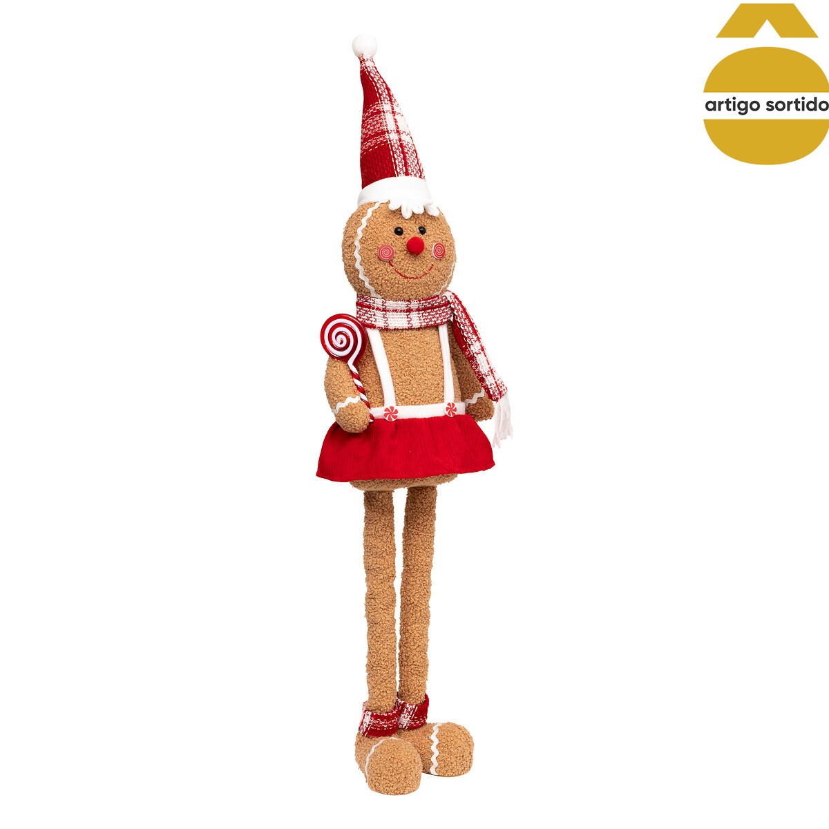 Figura bolacha de gengibre extensível 89cm