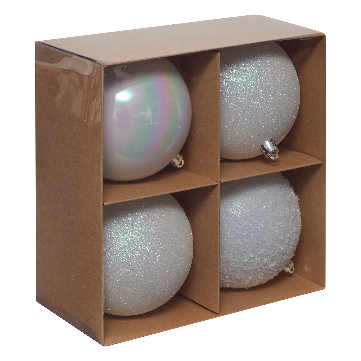 Conjunto de 4 bolas de natal D10cm
