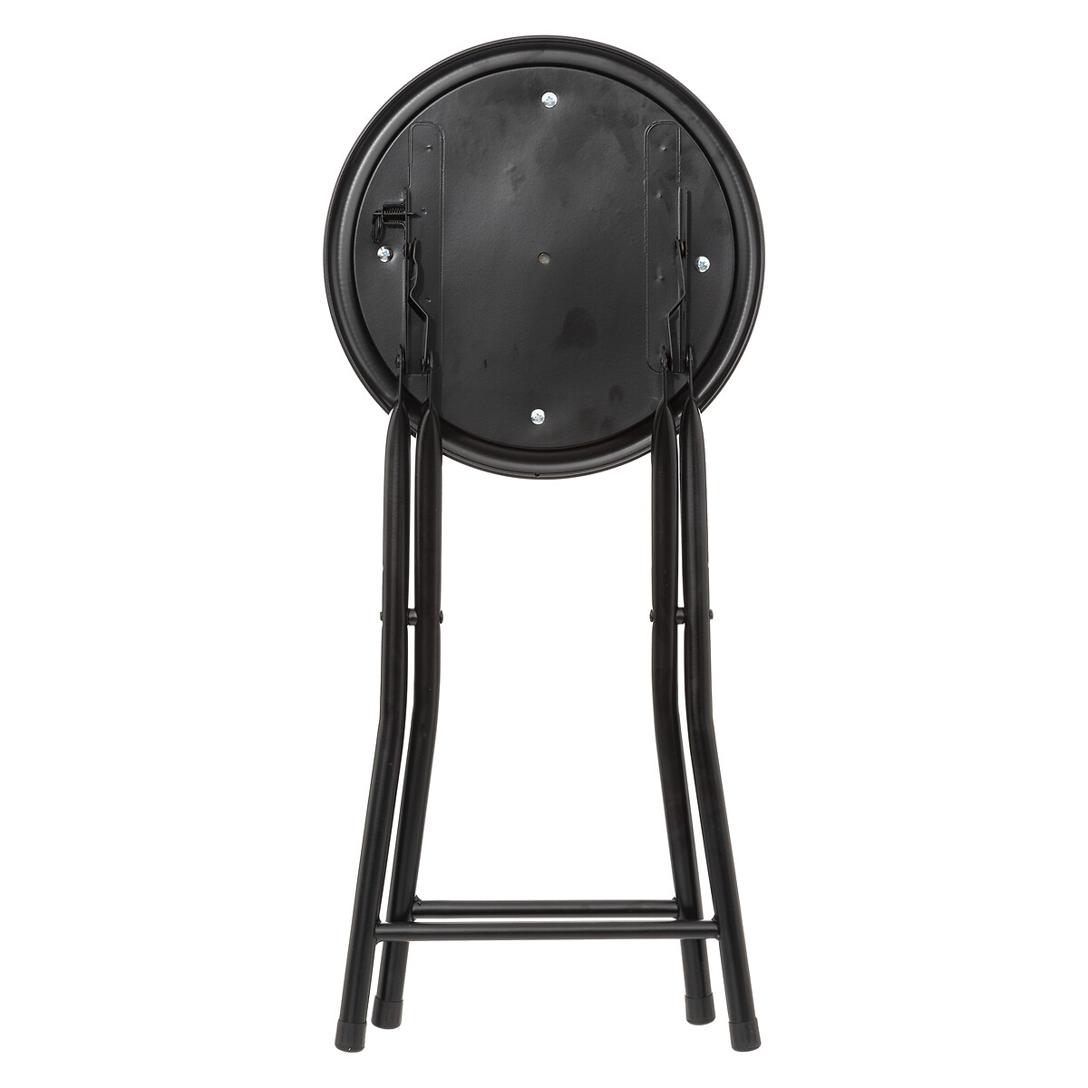 Banco dobr&aacute;vel metal com tampo cinza