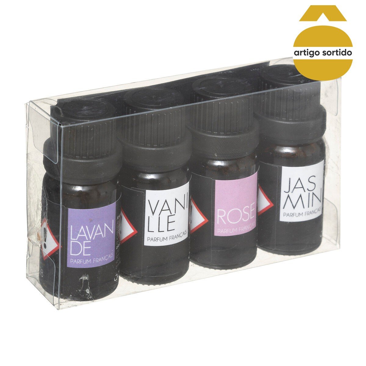 Conjunto 4 frascos &oacute;leo perfumado 10ml