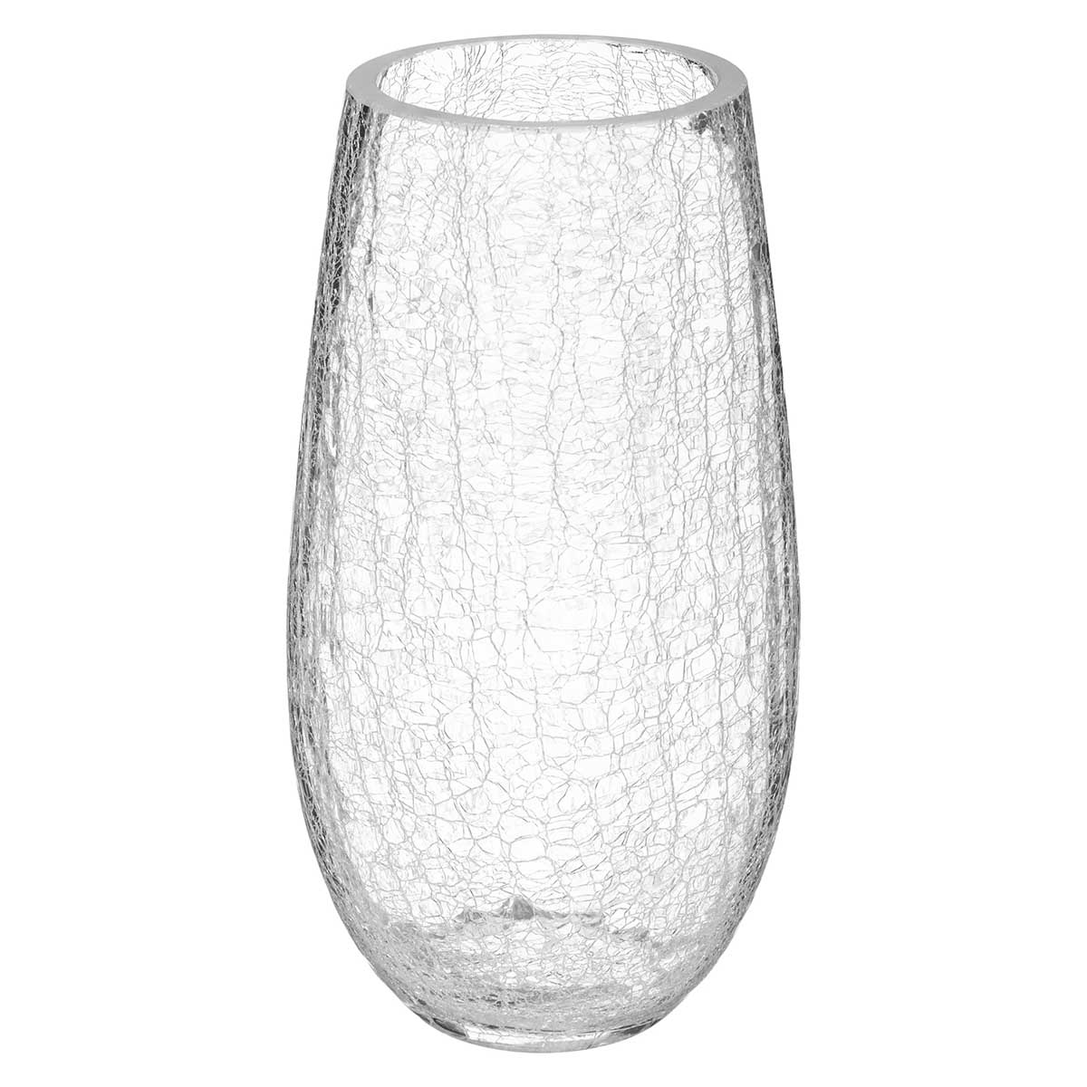 Jarra de vidro cil&iacute;ndrica CRAQUELE 27cm