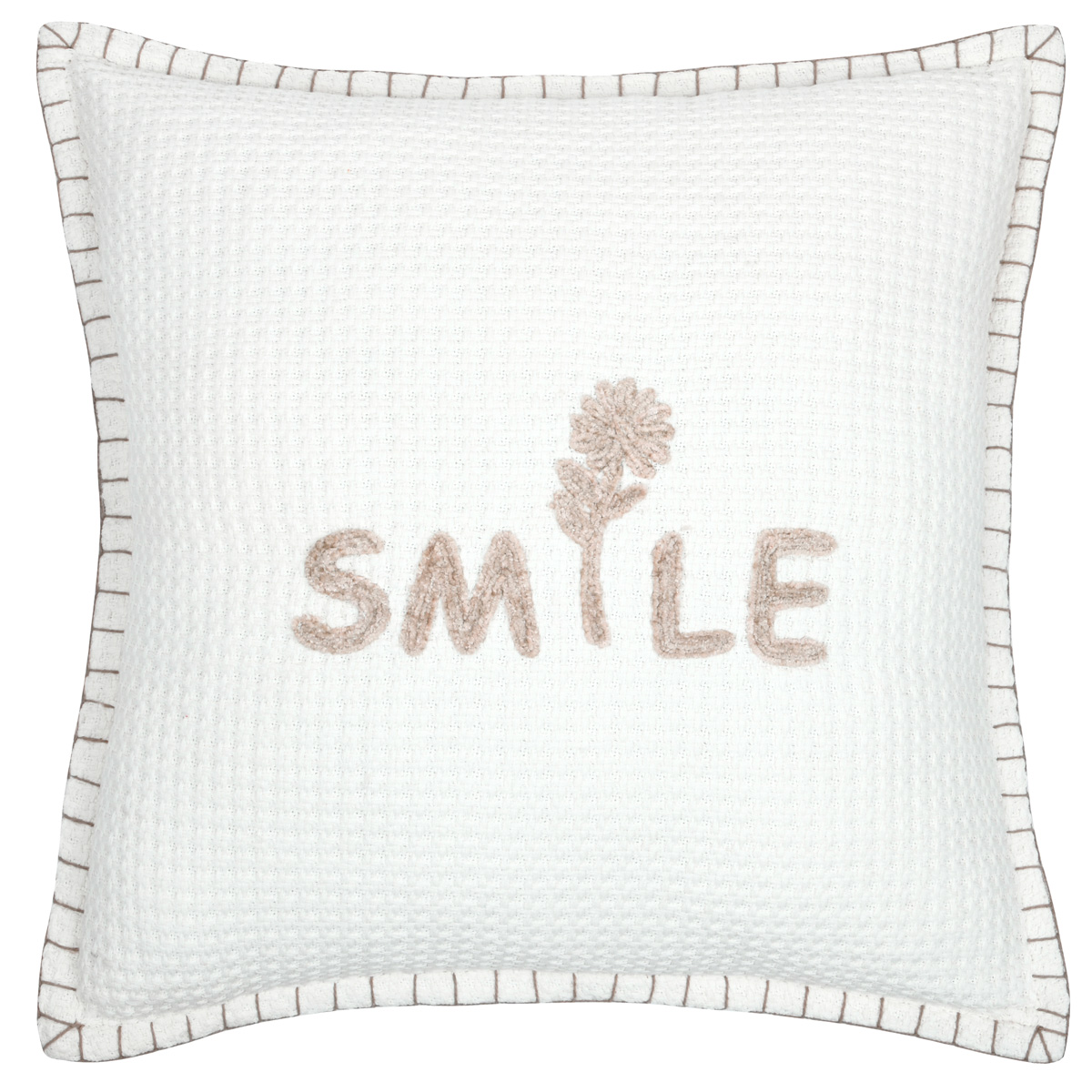 Almofada OMBRAGE branca 45x45cm