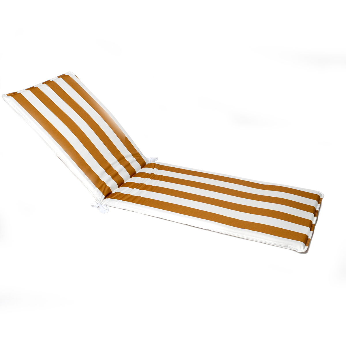 Coxim para espregui&ccedil;adeira riscas branco e amarelo