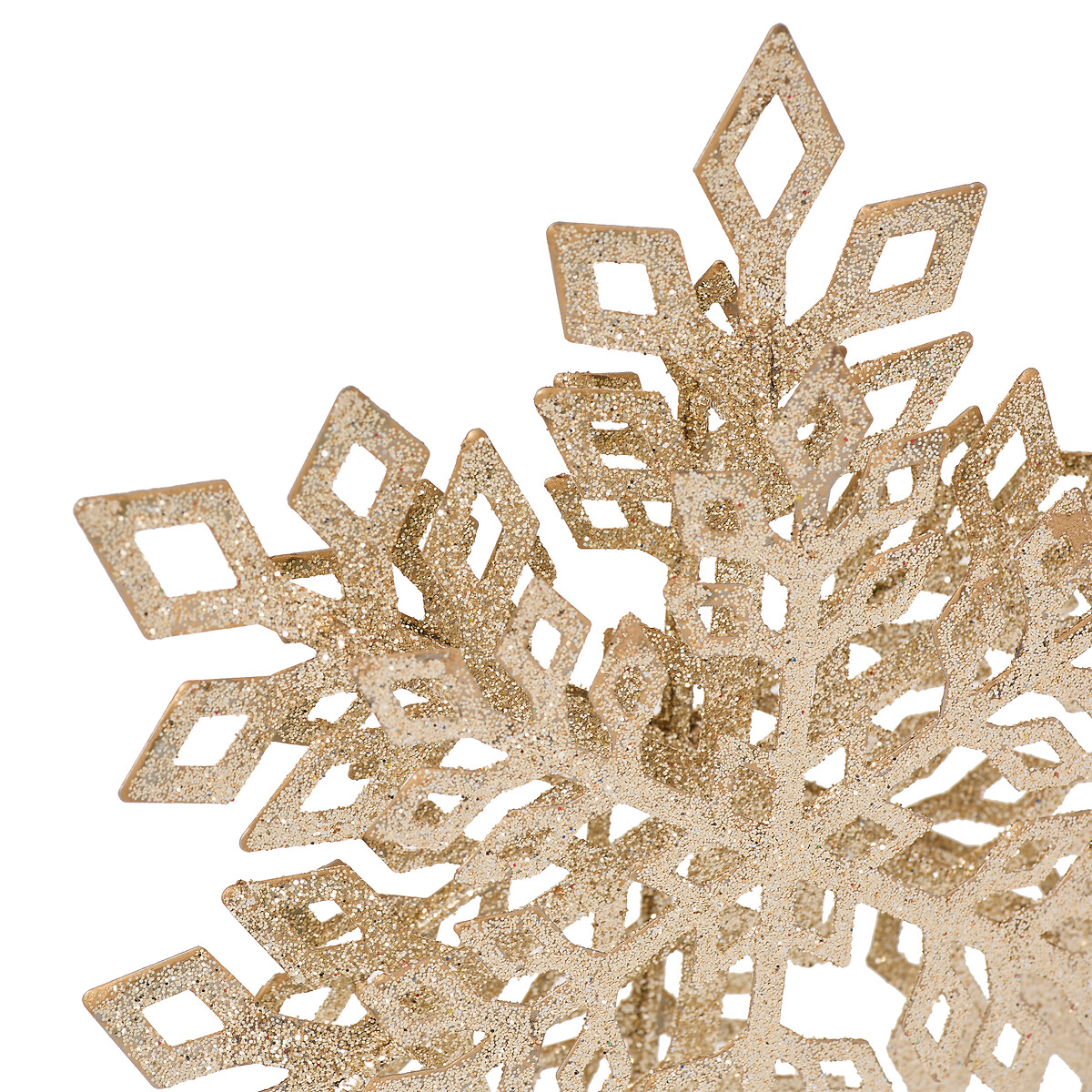 Estrela para topo de &aacute;rvore com brilhantes 30cm