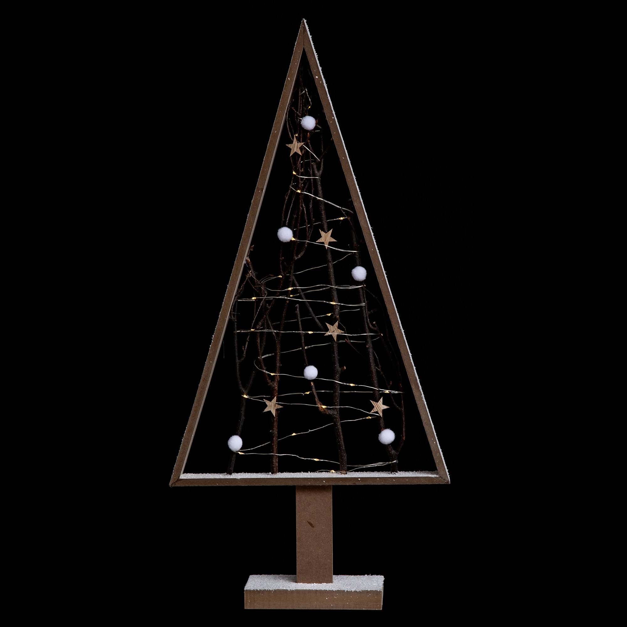 Árvore luminosa de madeira 72cm