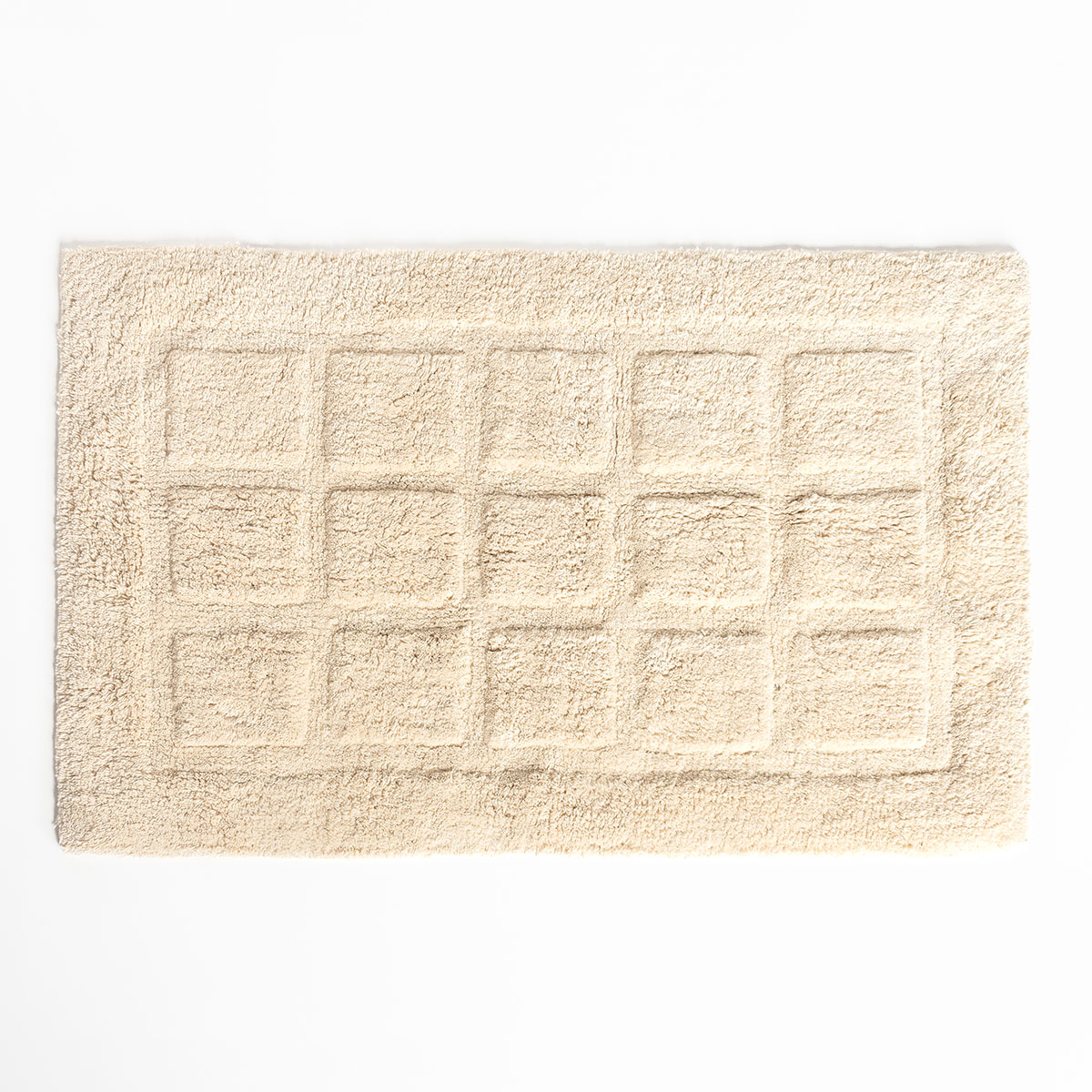 Tapete wc EVIE bege de algod&atilde;o 50x80cm