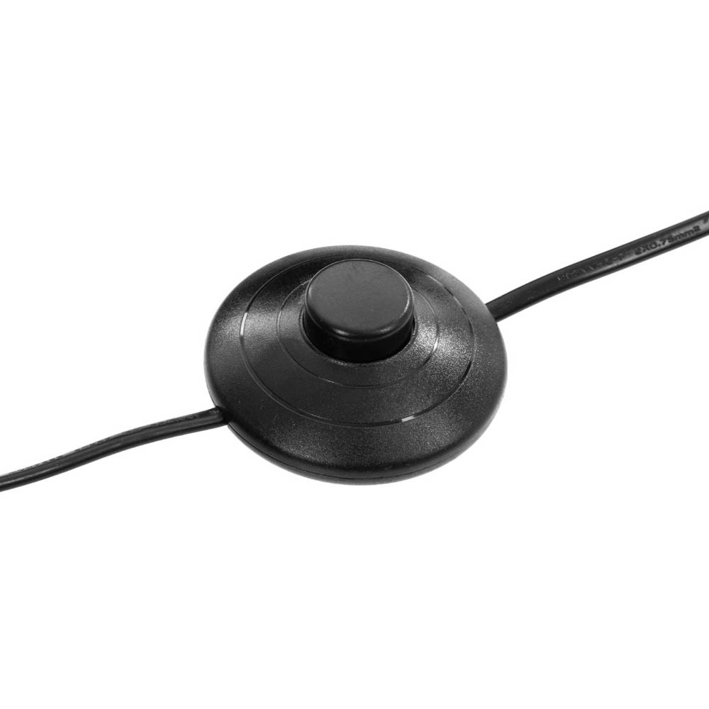 Candeeiro de p&eacute; HYTO preto em metal 178cm