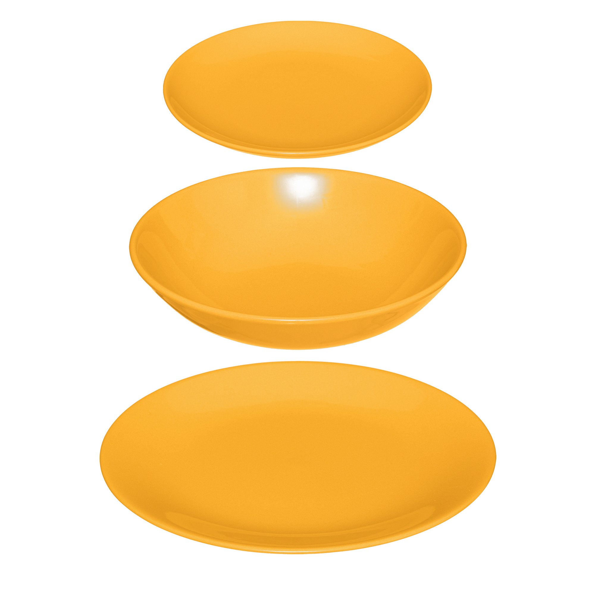 Servi&ccedil;o de mesa COLORAMA amarelo