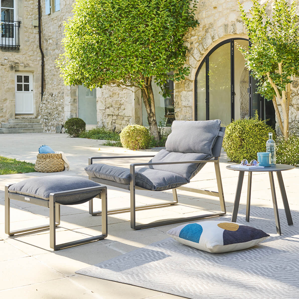 Cadeira RELAX lambinio cinza graphite