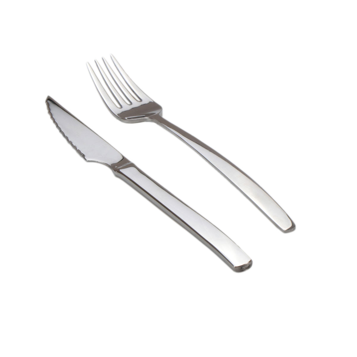 Conjunto de faca de bife e garfo de mesa