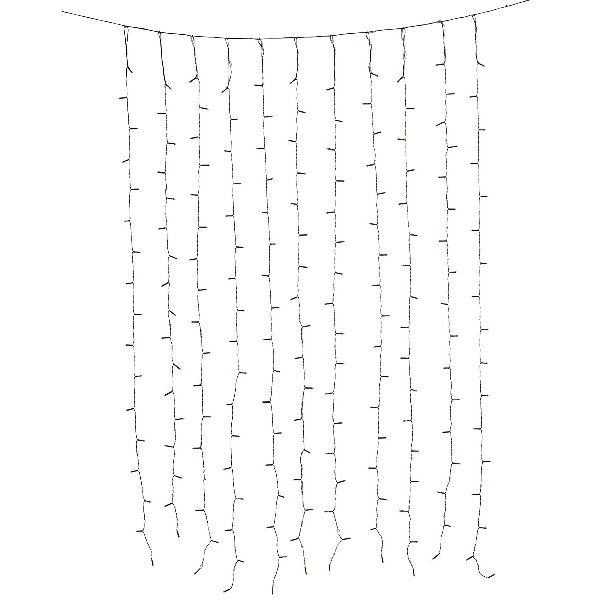 Cortina de natal 204LED branco frio 120cm