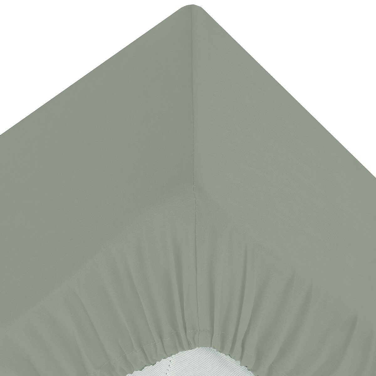 Len&ccedil;ol ajust&aacute;vel verde em algod&atilde;o percal 140x190cm