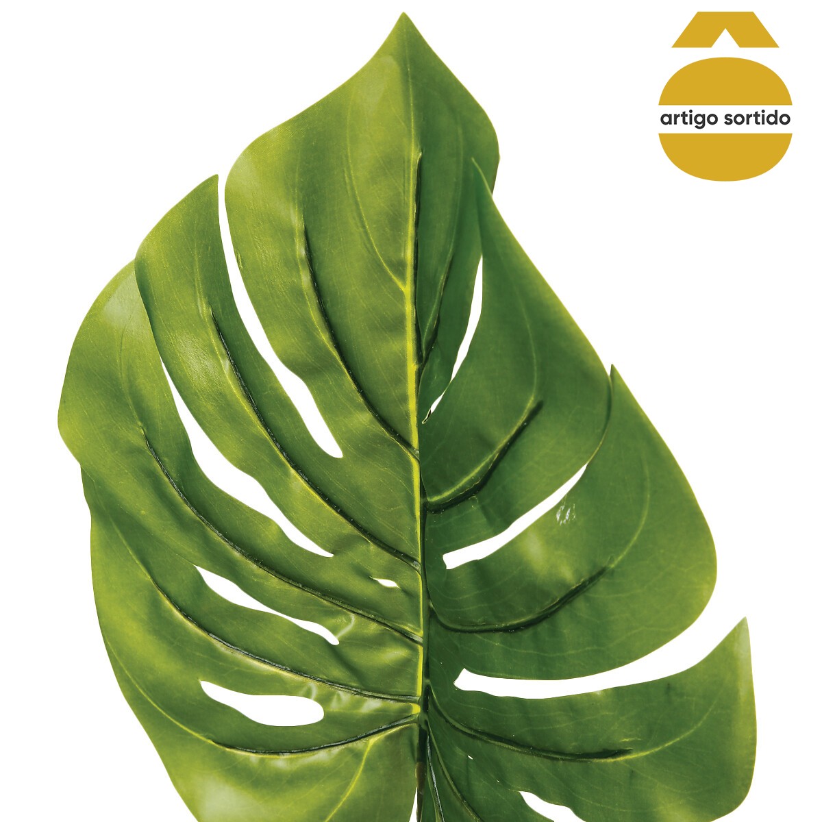 Haste verde folha monstera artificial 95cm