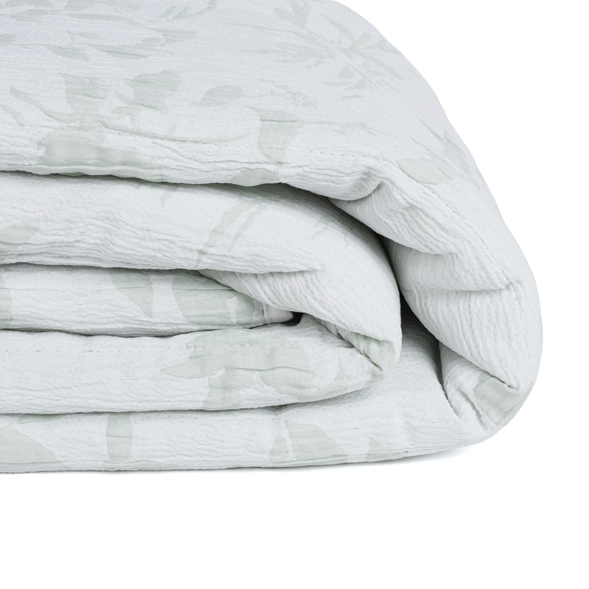 Colcha folhas AUREN verde 250x270cm