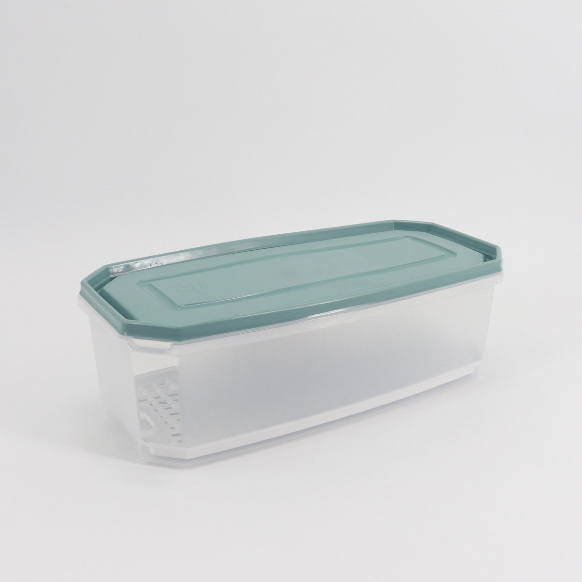 Caixa grande retangular azul stone com rede