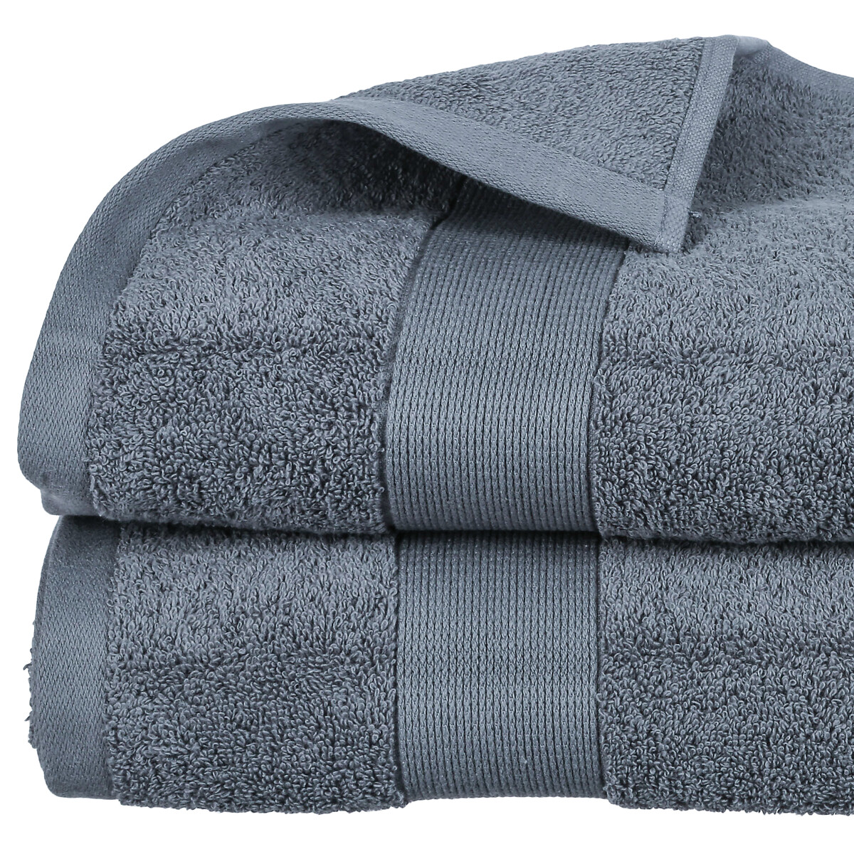 Toalha len&ccedil;ol de banho ESSENTIEL cinza escuro 100x150cm