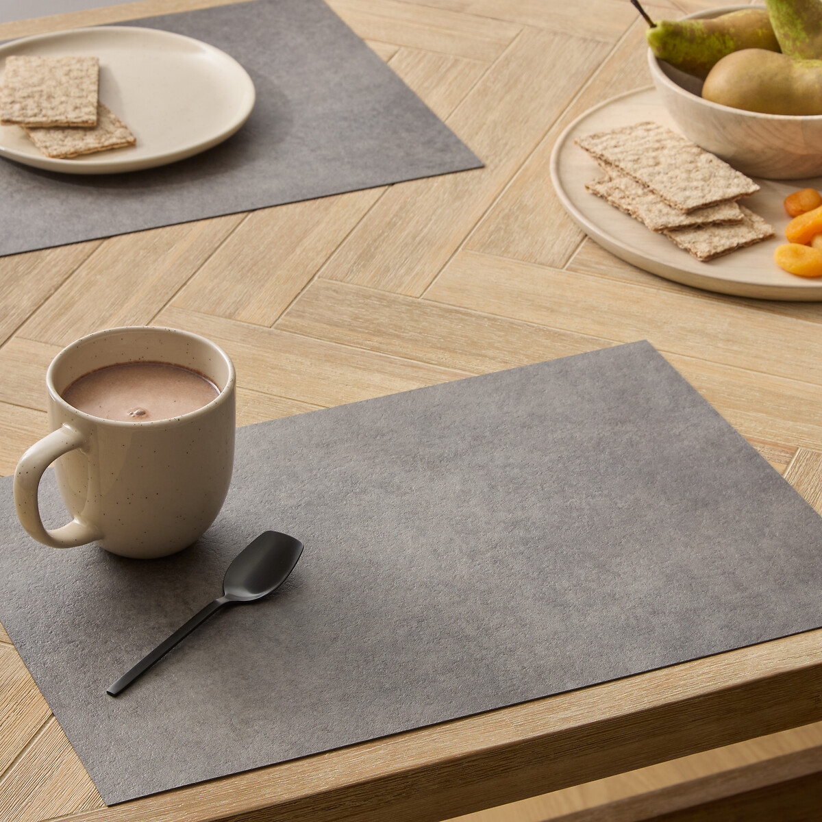 Individual de mesa AUTHENTIQUE BETON cinza 45x30cm