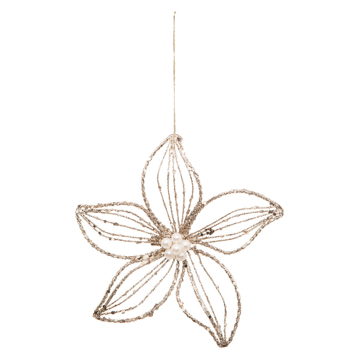Pendurante forma de flor em metal
