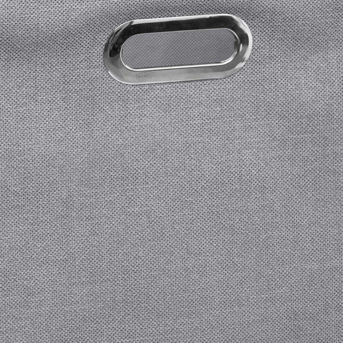 Caixa arruma&ccedil;&atilde;o cinza claro com pega