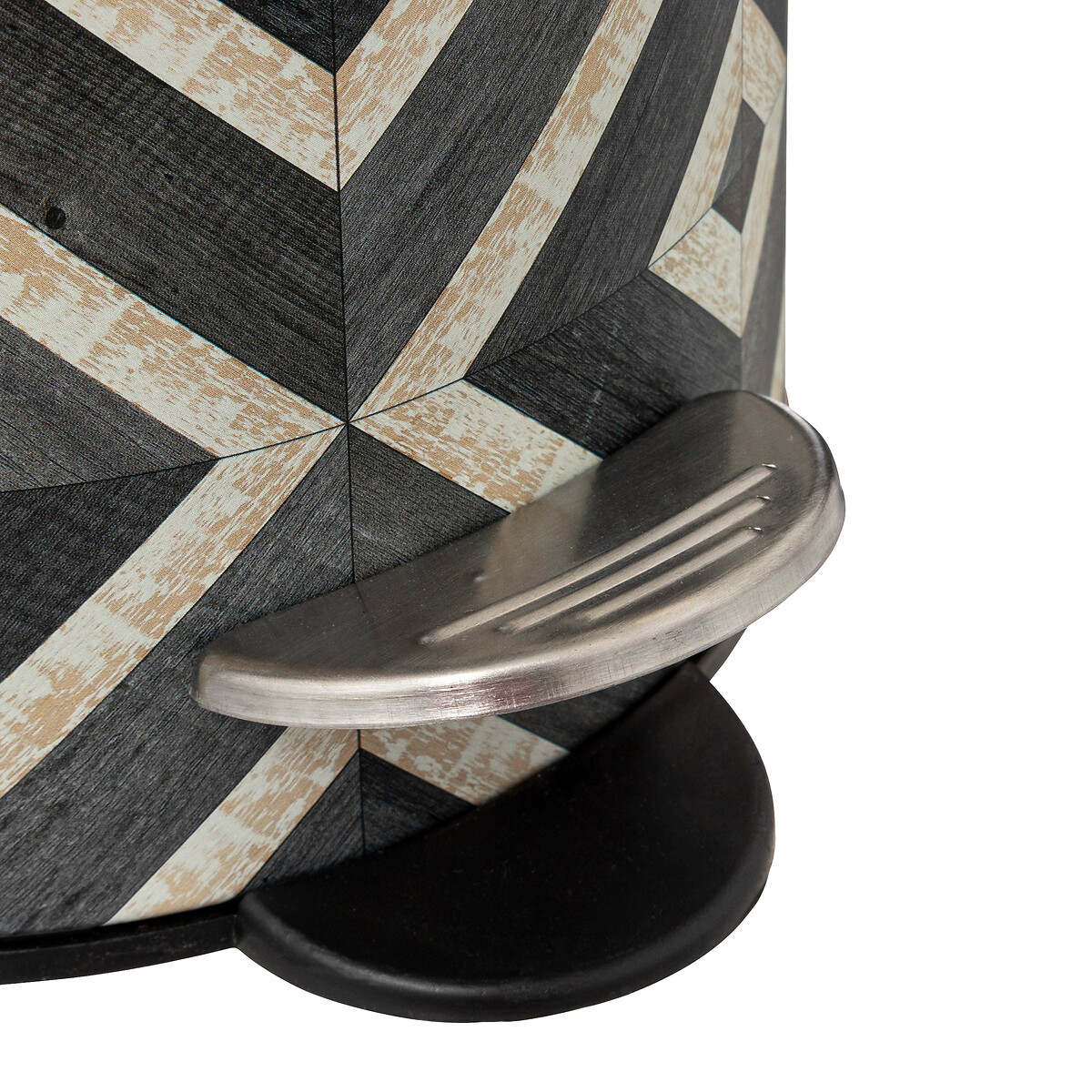 Balde wc CANVAS metal e bambu 3l