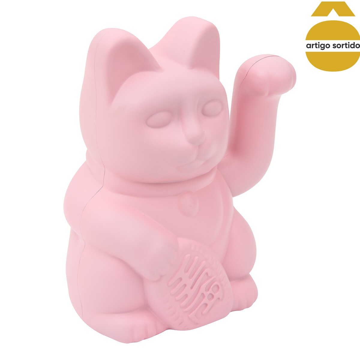 Estatueta gato da sorte em resina