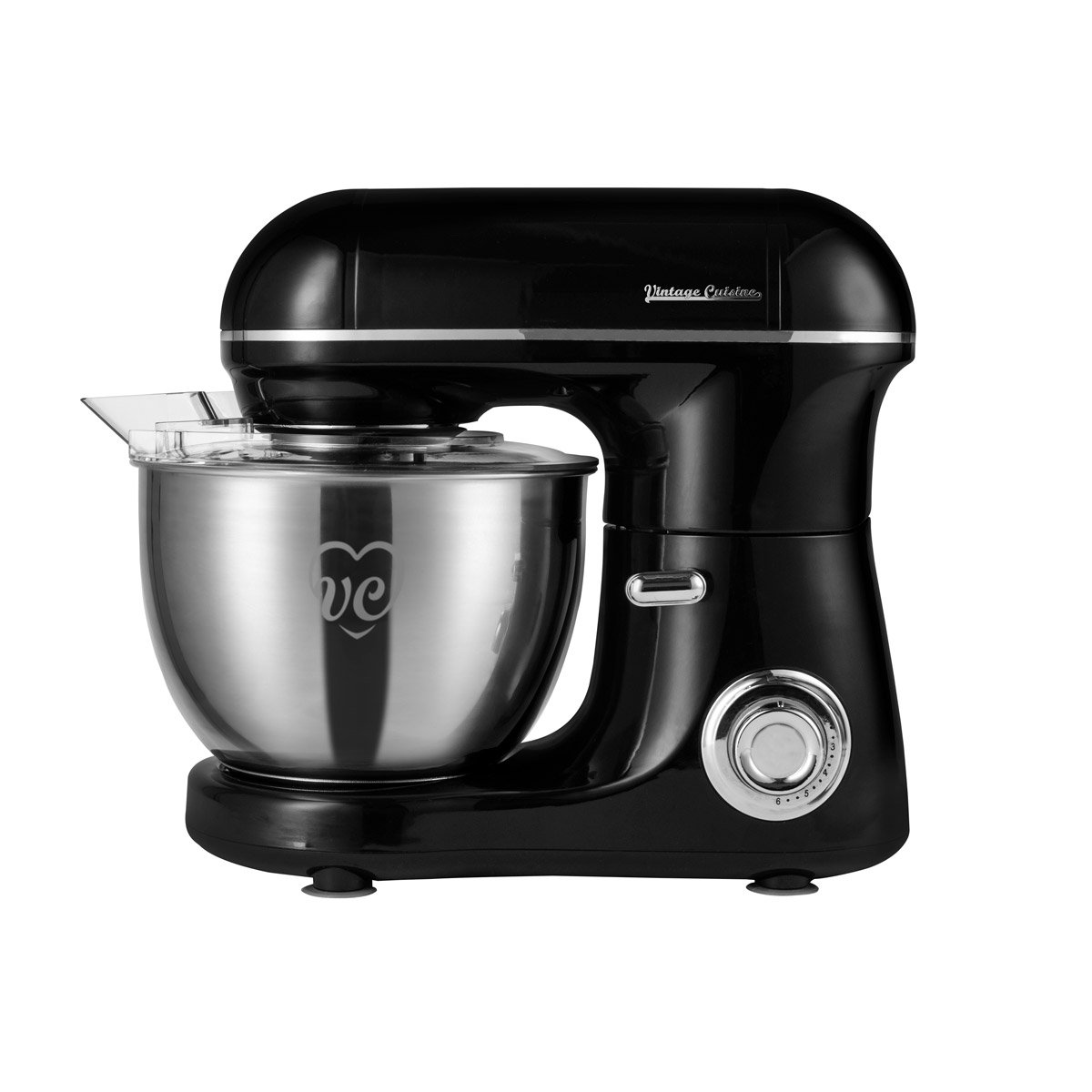 Batedeira com taça VINTAGE CUISINE preta