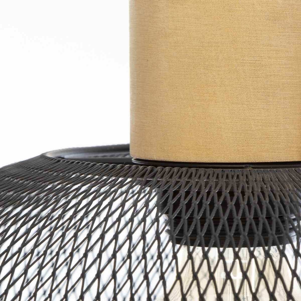 Candeeiro de teto SAM preto em metal