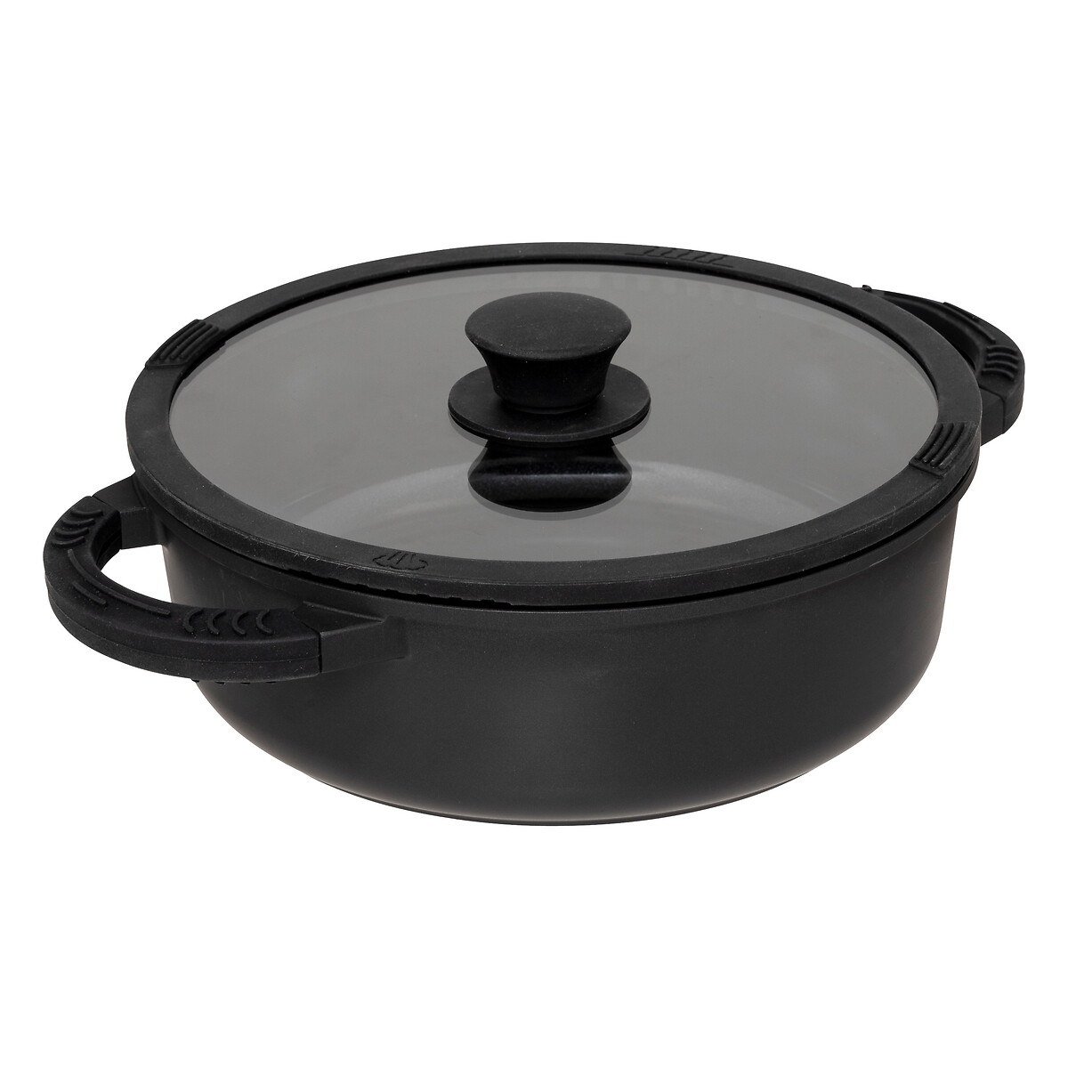 Trem de cozinha 3 pe&ccedil;as preto 24cm