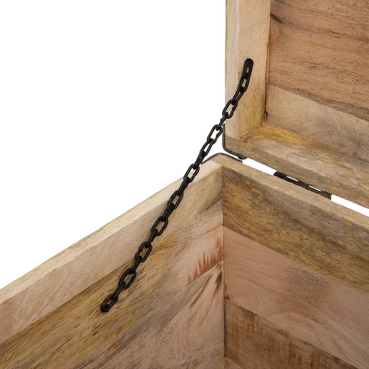 Pufe com arruma&ccedil;&atilde;o SILAS em madeira mango