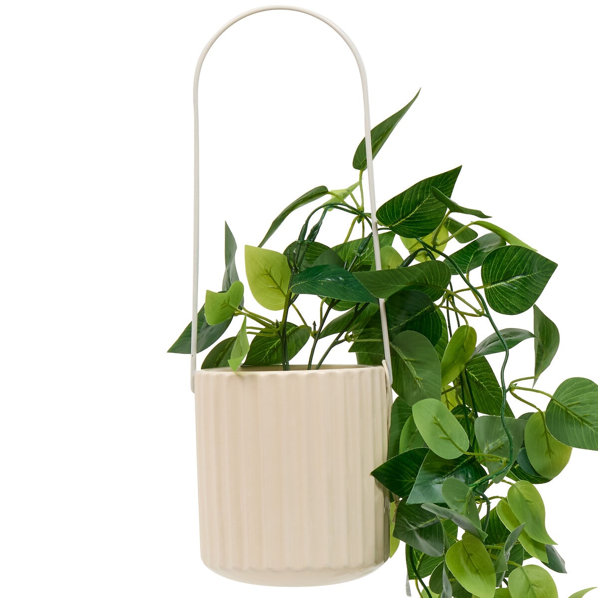 Vaso suspenso POOLSIDE com planta artifical 82cm