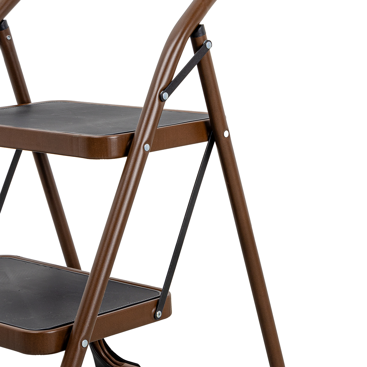 Escadote com 2 degraus em metal 96cm