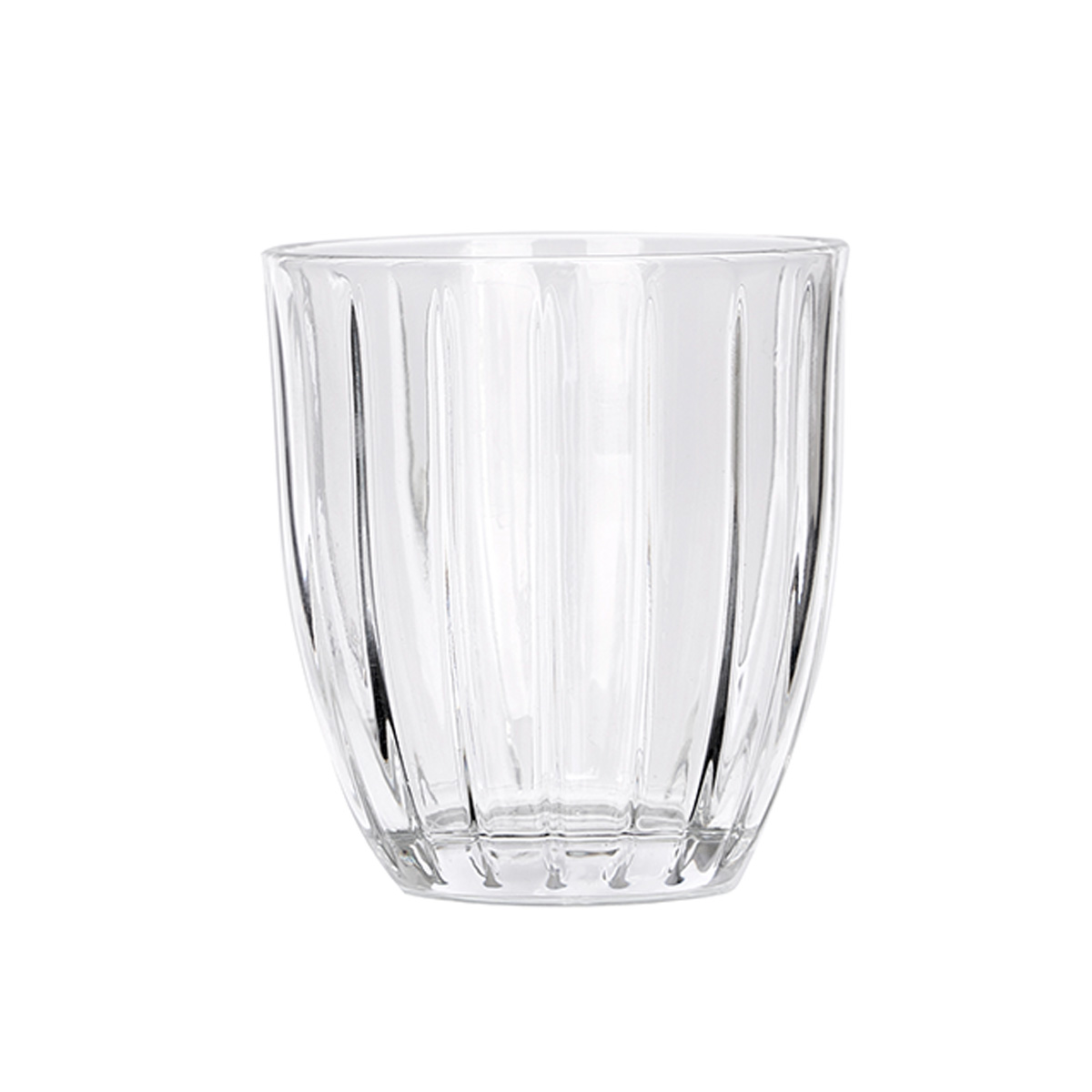 Copo de &aacute;gua riscas em vidro 350ml