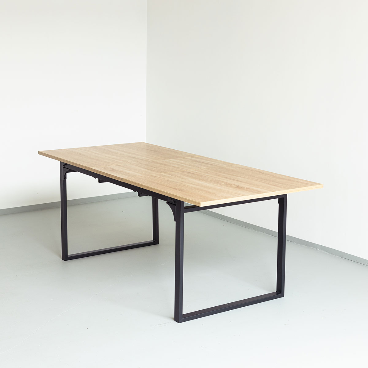 Mesa de jantar ALIAJ extens&iacute;vel em mdf e metal