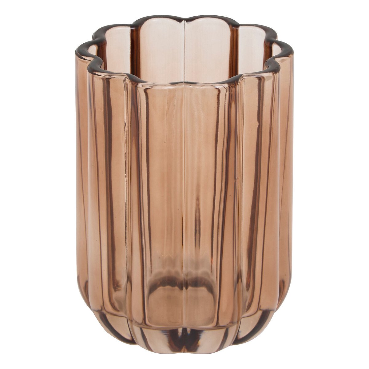 Copo wc FLOREA castanho em vidro