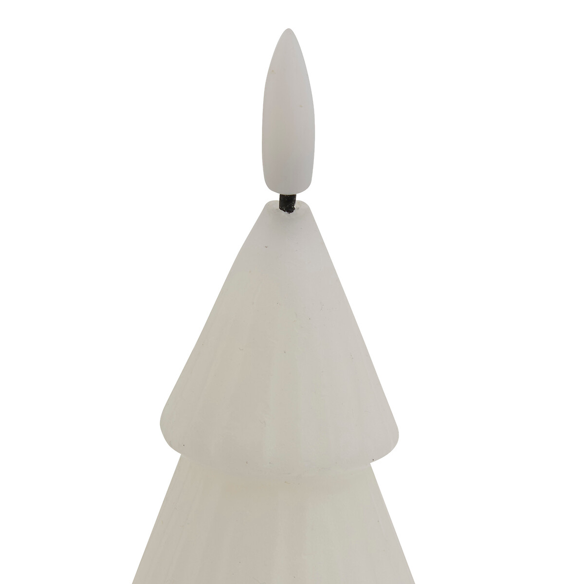 Vela &aacute;rvore de natal led branco 15,5cm