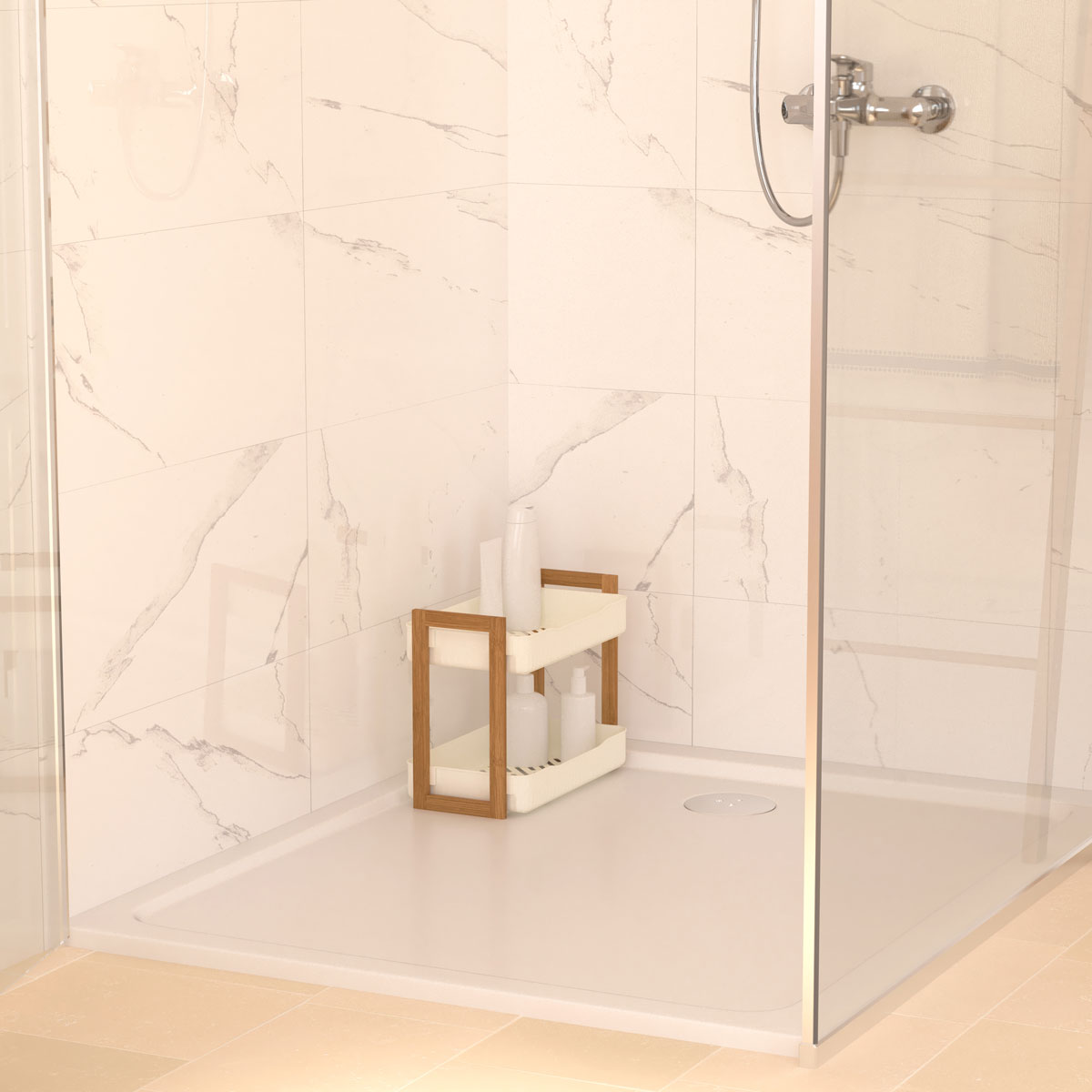 Estante wc NATURÉO com 2 níveis em bambu