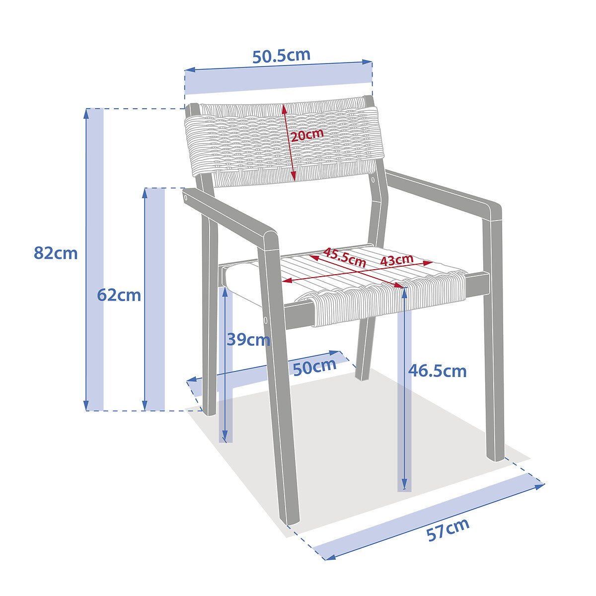 Cadeira TEMEIRA em Madeira de Ac&aacute;cia